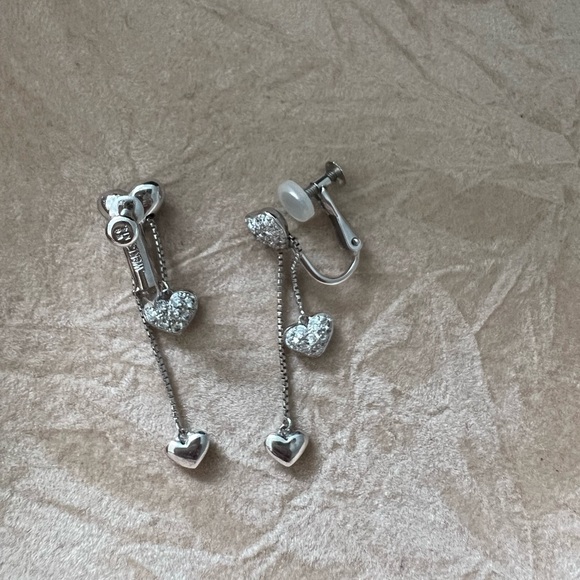 SOLD Diamond pavé earrings K18 white Gold - Picture 7 of 9